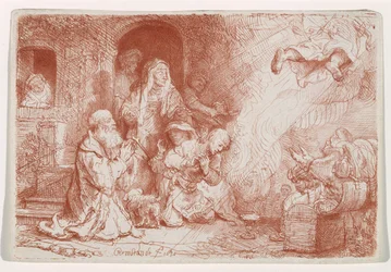 Der Engel verlässt die Familie des Tobias, 1641